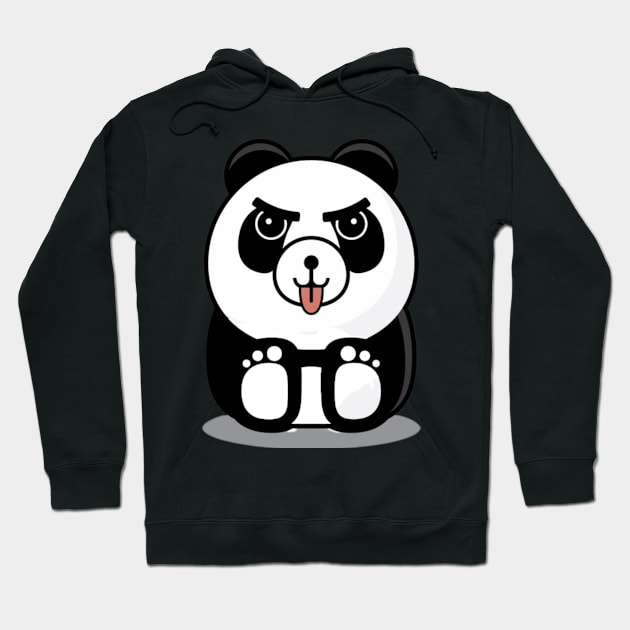 Baby Panda cute tongue out Hoodie by Ed's Afrika